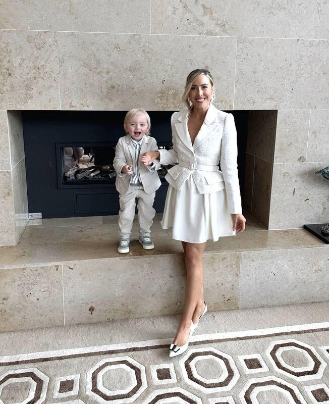 Lisa Jordan is mum to three kids, pictured here with son AJ, her youngest.
