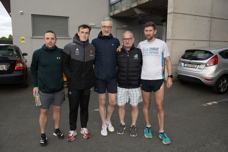  Togher AC senior coaches Eric Brown, Liam Harris, Tony Kelleher, Aidan Hoarnett and Ray O'Connell. Picture: Dan Linehan