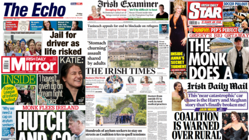 What the papers say: Friday's front pages What the papers say: Friday's front pages