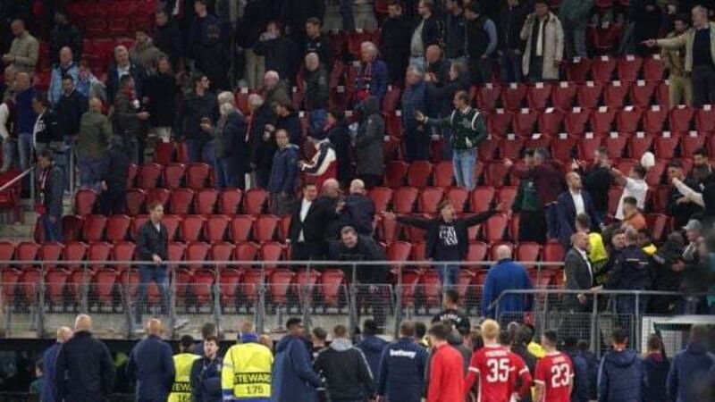 UEFA to investigate after AZ Alkmaar fans confront West Ham players’ families
