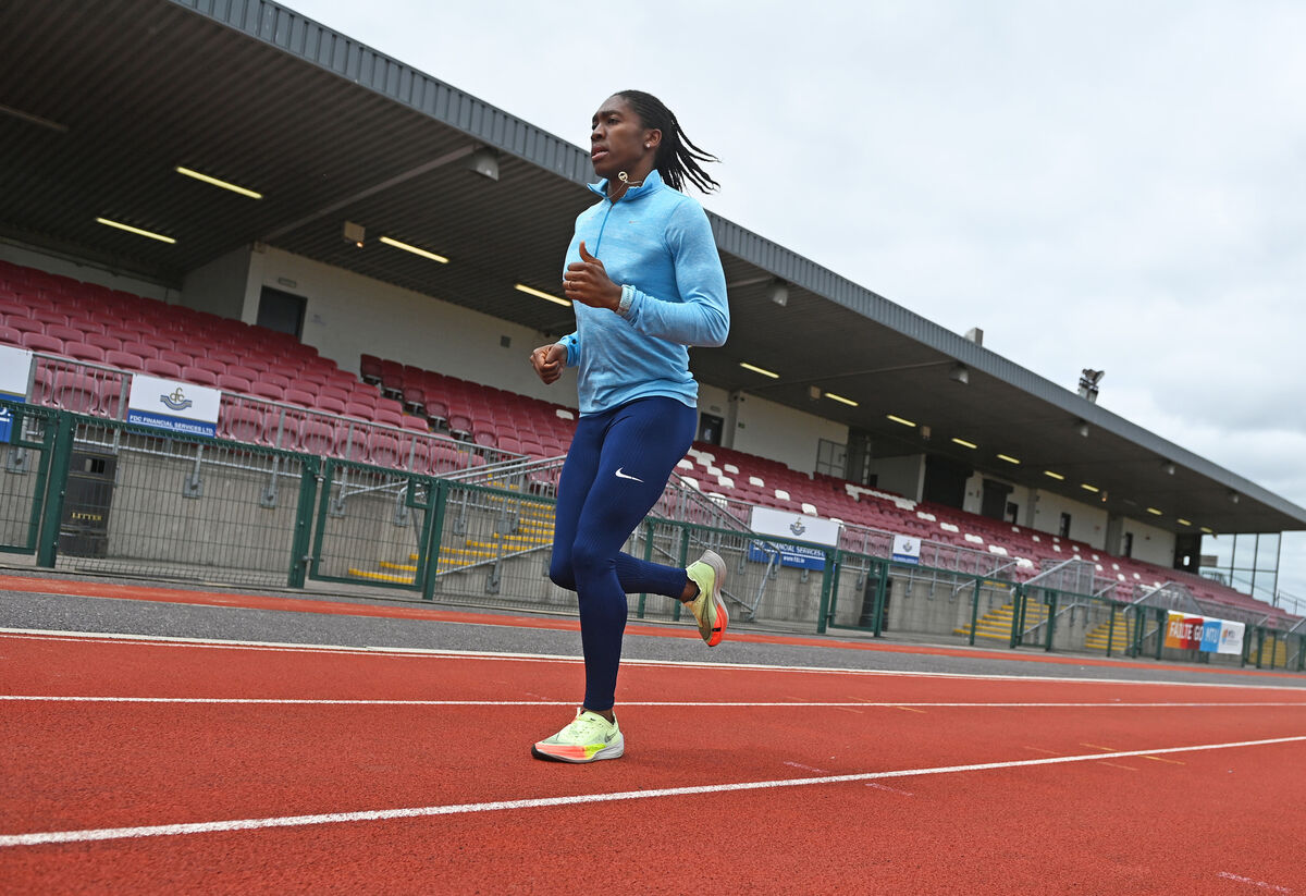 Caster Semenya, South African middle-distance runner, training for the Cork City Sports in MTU last year. Picture: Eddie O'Hare Caster Semenya, South African middle-distance runner, training for the Cork City Sports in MTU last year. Picture: Eddie O'Hare