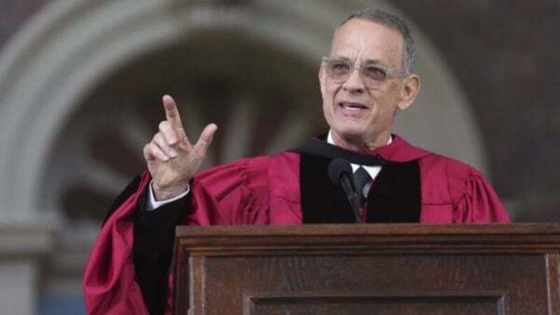 Tom Hanks tells Harvard graduates truth is no longer a public service benchmark