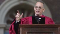 Tom Hanks tells Harvard graduates truth is no longer a public service benchmark