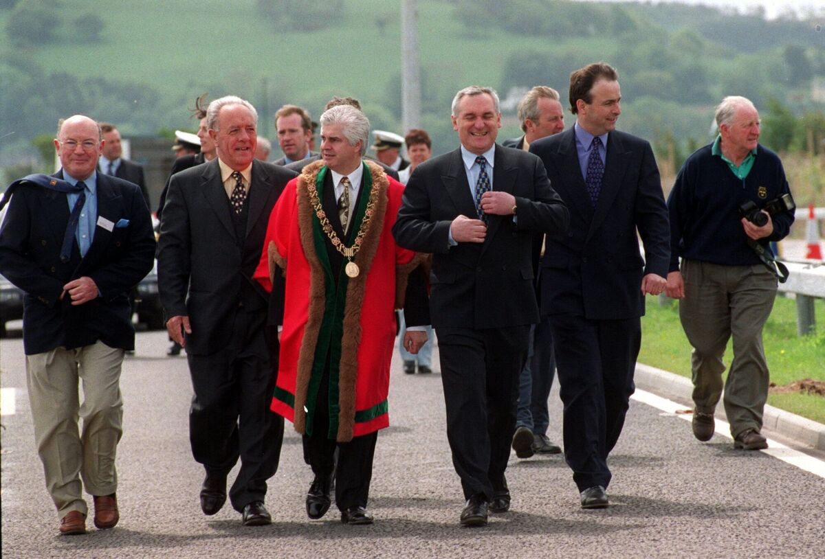 Lord Mayor Cllr Joe O'Flynn with Taoiseach Bertie Ahern and Cork Corporation officials Denis McCarthy and Jack Higgins at the opening of the Jack Lynch Tunnel. Picture: Des Barry 1999 Lord Mayor Cllr Joe O'Flynn with Taoiseach Bertie Ahern and Cork Corporation officials Denis McCarthy and Jack Higgins at the opening of the Jack Lynch Tunnel. Picture: Des Barry 1999