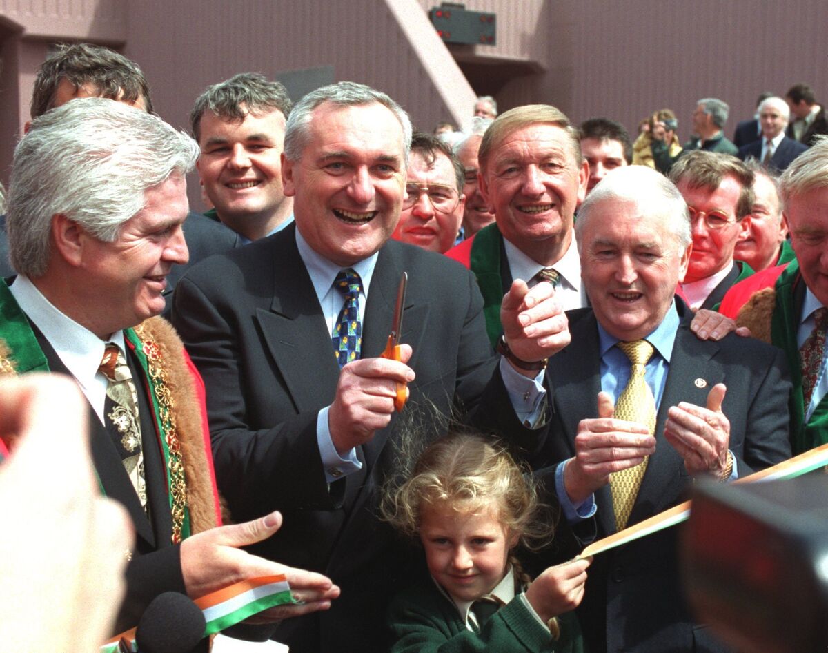 Taoiseach Bertie Ahern cuts the tape to offically open the Jack Lynch Tunnel. Picture: Des Barry Taoiseach Bertie Ahern cuts the tape to offically open the Jack Lynch Tunnel. Picture: Des Barry