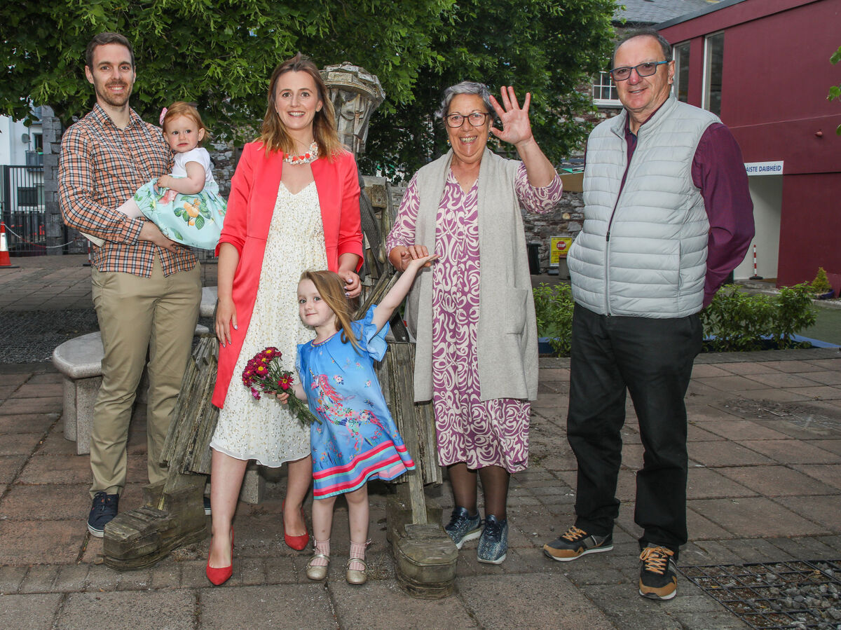 Urko Allende, Alexandra Dogaru, Alba Alende Dogaru, Conchi Revuelda and Javier Aliende at the opening of the exhibition Creativendeavours at the Douglas Street Campus of Cork College of FET in Cork. Picture: David Creedon Urko Allende, Alexandra Dogaru, Alba Alende Dogaru, Conchi Revuelda and Javier Aliende at the opening of the exhibition Creativendeavours at the Douglas Street Campus of Cork College of FET in Cork. Picture: David Creedon