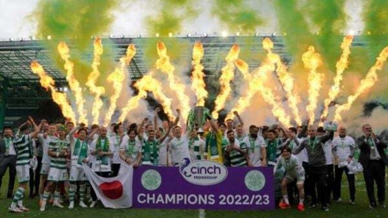 Man in serious condition after violence during Celtic title celebrations
