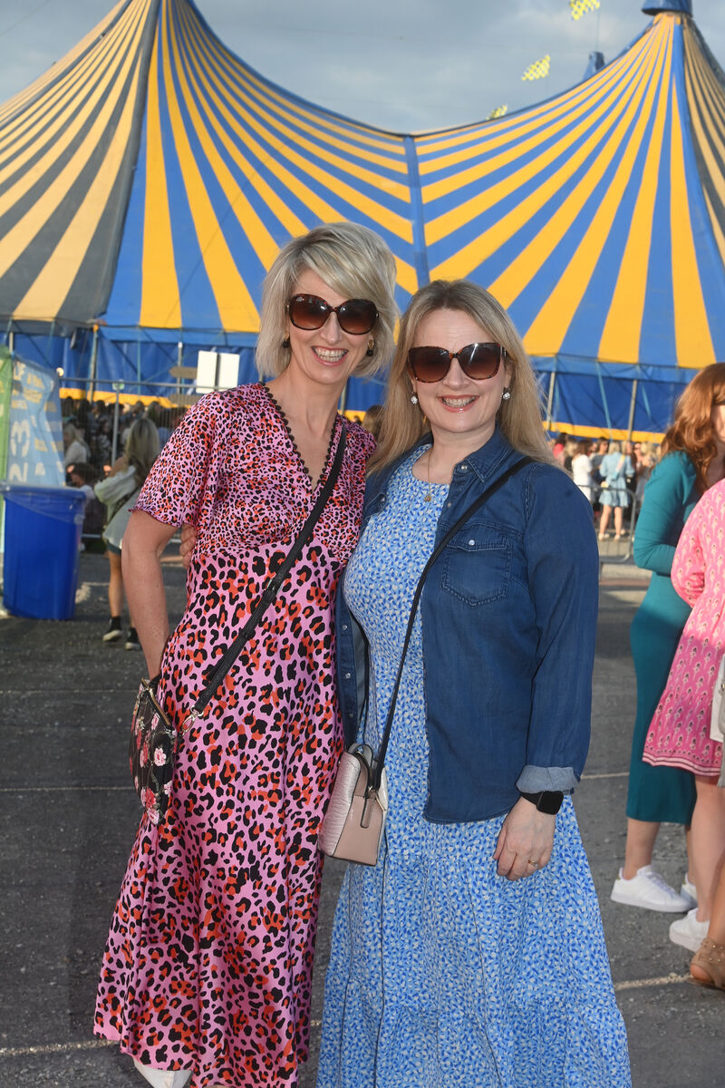  Louise O'Riordan, Watergrasshill and Caroline O'Sullivan-Darcy, from Ovens attending the opening night at the Marquee. Pic Larry Cummins
