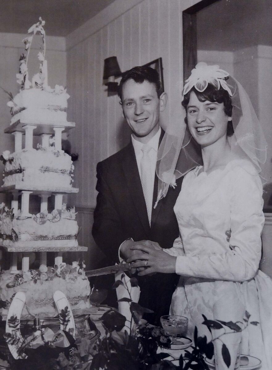 A photograph of John and Phil Dennehy on their wedding day in 1962.Picture Denis Minihane. A photograph of John and Phil Dennehy on their wedding day in 1962.Picture Denis Minihane.