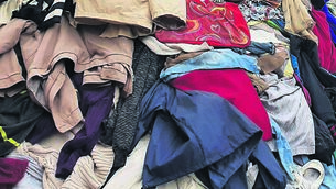 <p class="contextmenu internal_Caption">FAST FASHION: There are enough clothes on the planet right now to dress the next six generations, says the British Fashion Council</p>