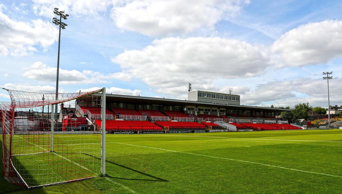 A general view inside the Turner's Cross stadium 