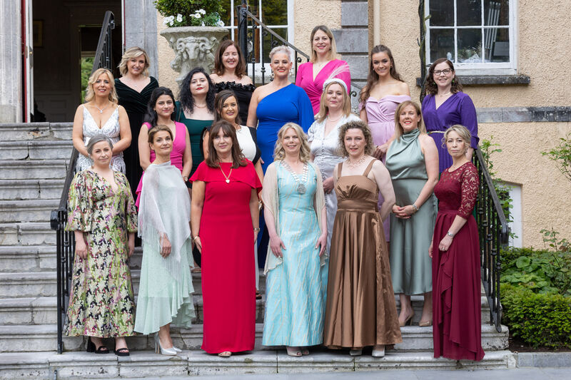 President of Network Cork Ingried Seim with the 2023 Network Cork Committee at the Annual Network Cork Business Woman of The Year Award in the Maryborough House Hotel.