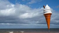 Thieves steal giant ice cream cone from outside shop