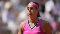 Home favourite Caroline Garcia suffers shock second-round exit at Roland Garros