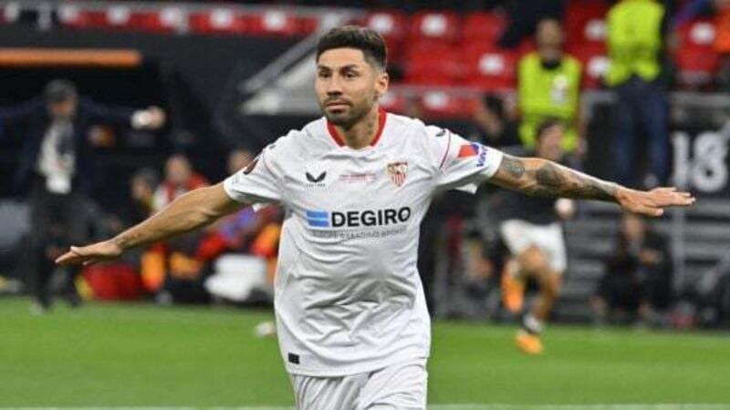 Gonzalo Montiel penalty hero again as Sevilla win seventh Europa League Gonzalo Montiel penalty hero again as Sevilla win seventh Europa League