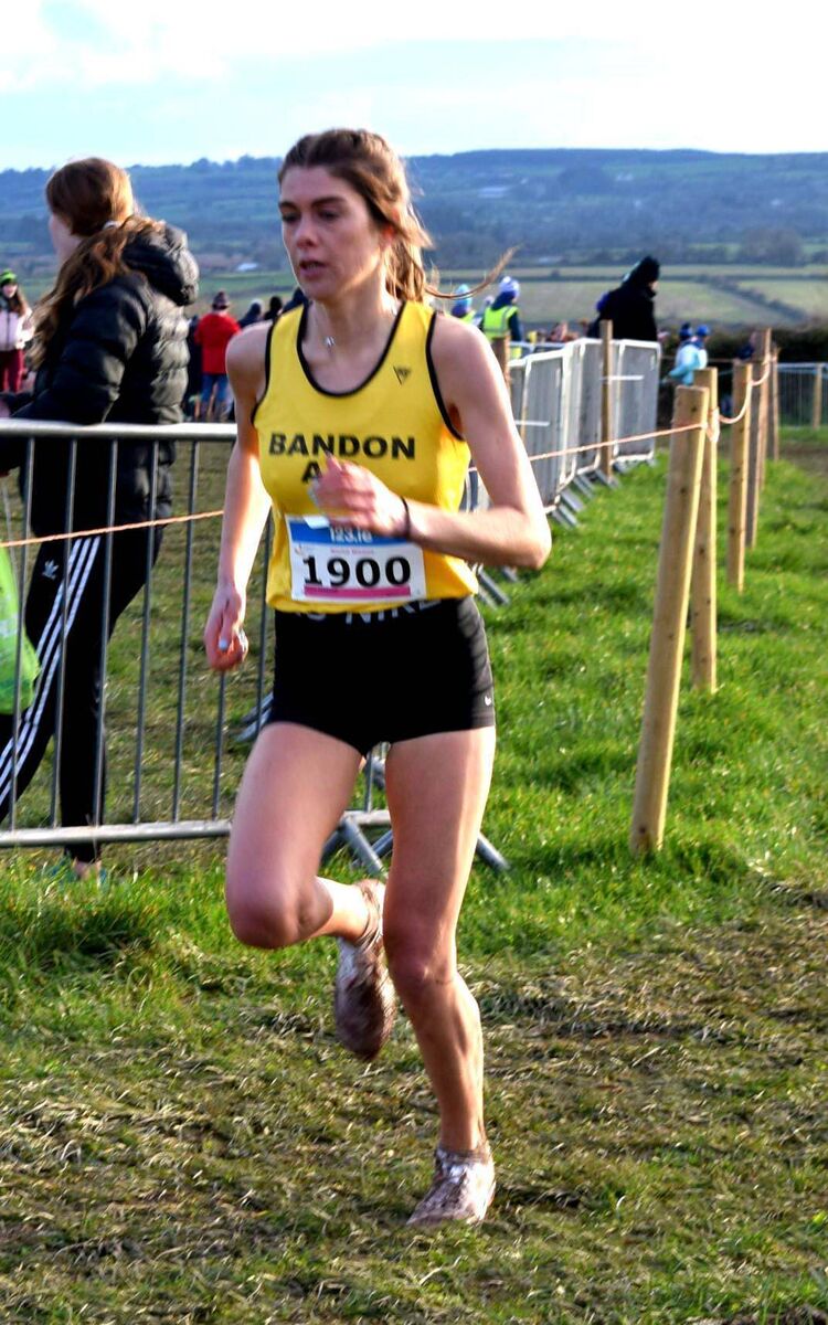 Fiona Everard on her way to victory at the 123.ie National Novice C-C at Conna. Picture: John Walshe