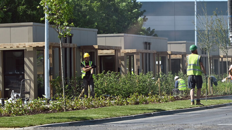 Dozens of modular homes built to house Ukrainian families are completed in Cork Dozens of modular homes built to house Ukrainian families are completed in Cork