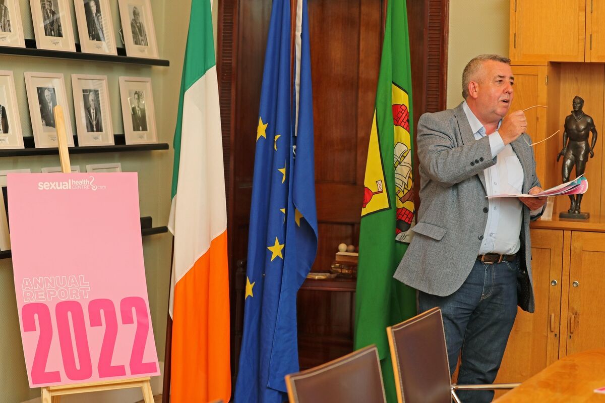 Ciarán Lynch, chairperson of the Sexual Health Centre, at the launch of the Sexual Health Centre's 2022 Annual Report, at City Hall. Picture: Jim Coughlan. Ciarán Lynch, chairperson of the Sexual Health Centre, at the launch of the Sexual Health Centre's 2022 Annual Report, at City Hall. Picture: Jim Coughlan.