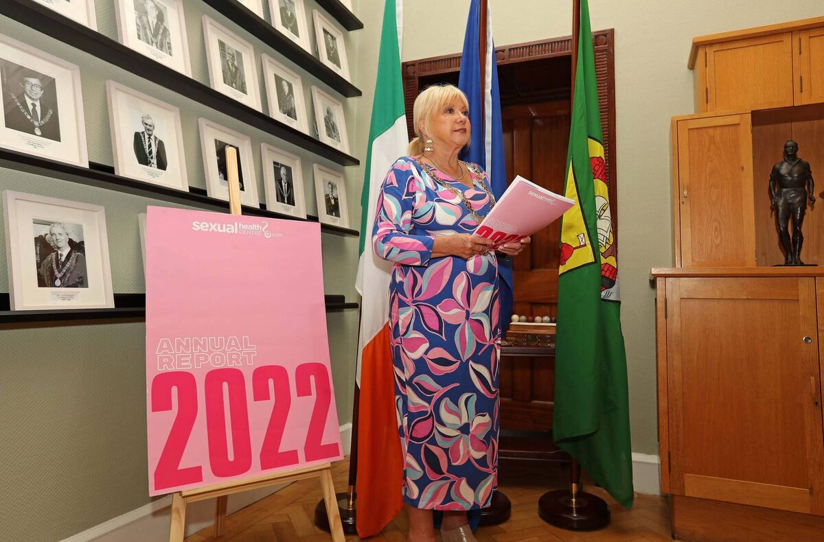 The Lord Mayor of Cork, Cllr Deirdre Forde, at the launch of the Sexual Health Centre's 2022 Annual Report, at City Hall. Picture: Jim Coughlan. The Lord Mayor of Cork, Cllr Deirdre Forde, at the launch of the Sexual Health Centre's 2022 Annual Report, at City Hall. Picture: Jim Coughlan.
