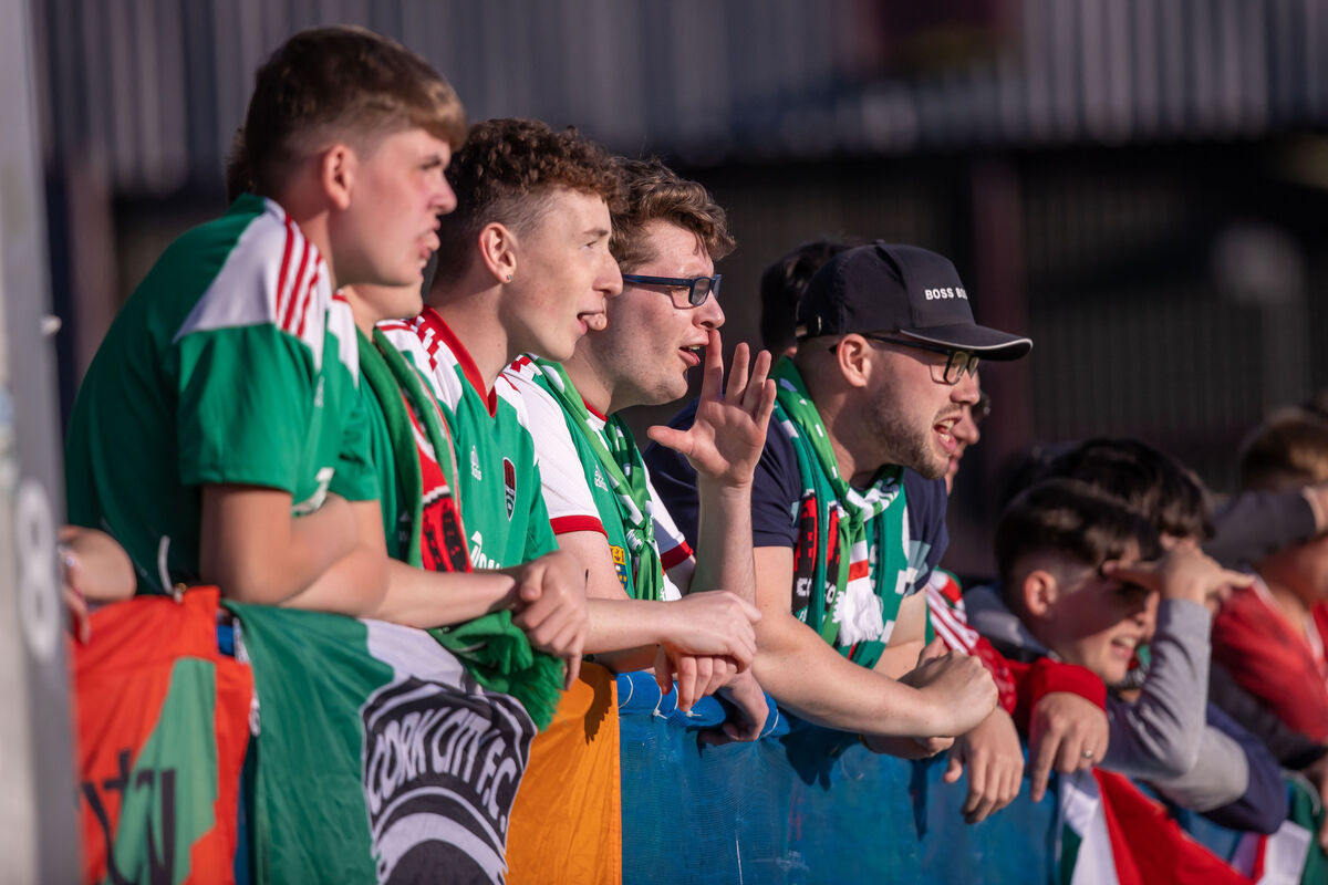 Cork City fans watch the action. Picture: INPHO/Morgan Treacy Cork City fans watch the action. Picture: INPHO/Morgan Treacy
