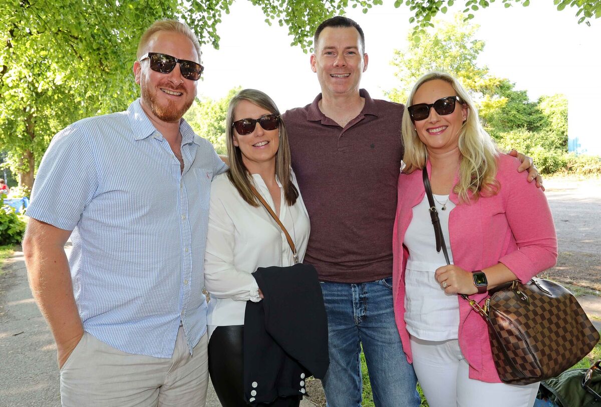  Mike Shanahan, Sinead Cooney, both City Centre with Anthony Brosnan and Valerie Shanahan, both Clare. Picture: Jim Coughlan.