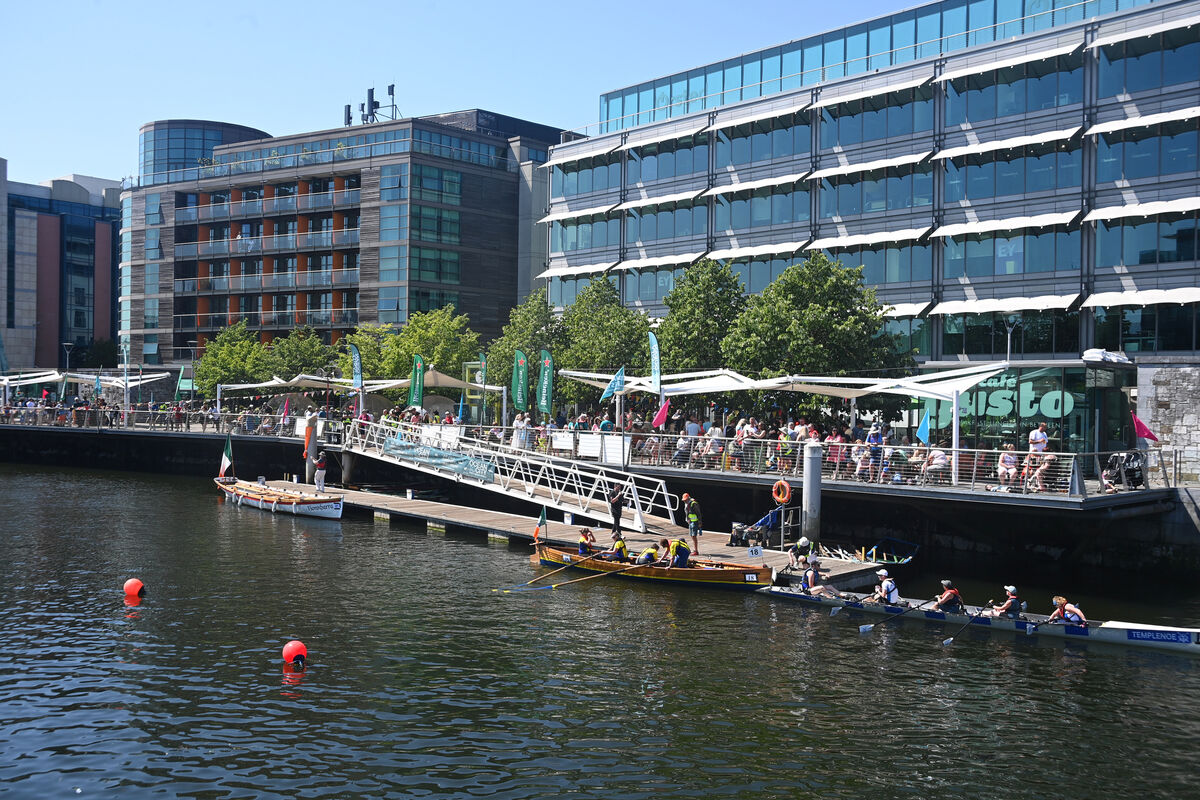 Crowds at the finish at Lapps Quay, Cork of the Ocean-to-City Race on Saturday 3rd June 2023. Pic Larry Cummins Crowds at the finish at Lapps Quay, Cork of the Ocean-to-City Race on Saturday 3rd June 2023. Pic Larry Cummins