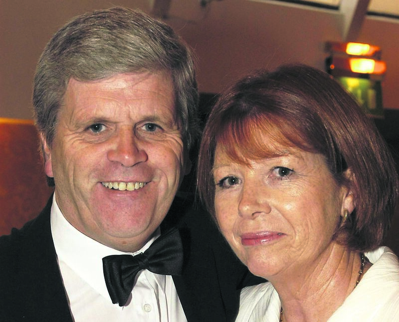 Manus O’Callaghan with his wife Betty attending the Cork Rose Final in Jurys. 	Picture: Ger Bonus
                    