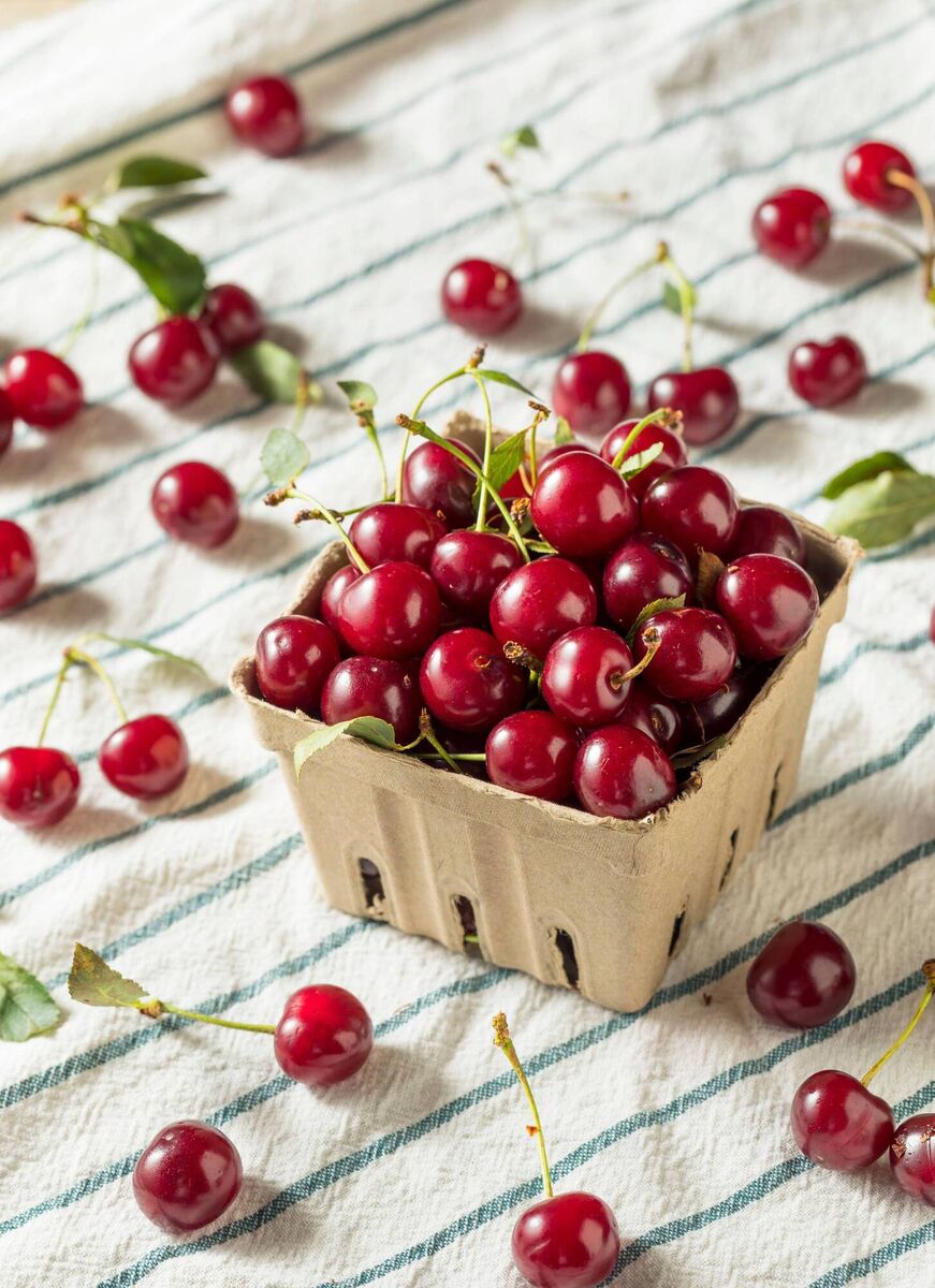 Tart cherries, which have been found to naturally boost the production of melatonin. Tart cherries, which have been found to naturally boost the production of melatonin.