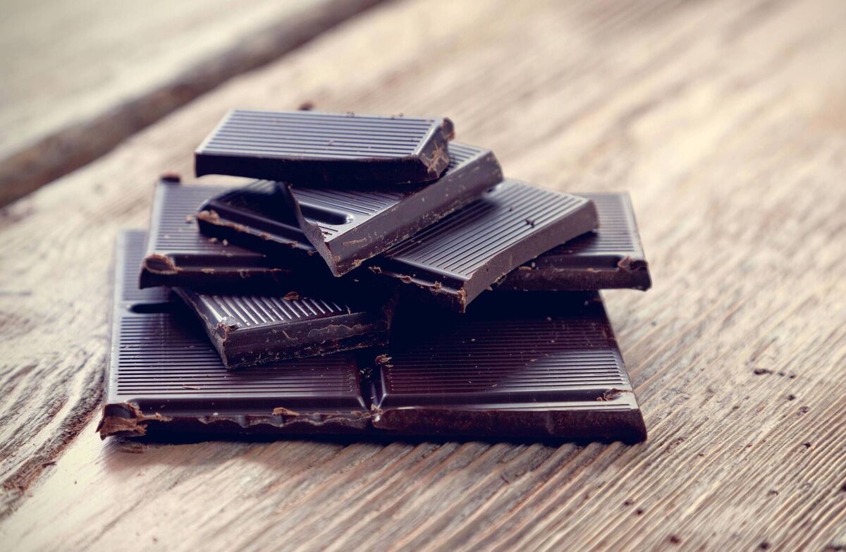 Magnesium-rich foods help improve sleep quality - like dark chocolate. Magnesium-rich foods help improve sleep quality - like dark chocolate.
