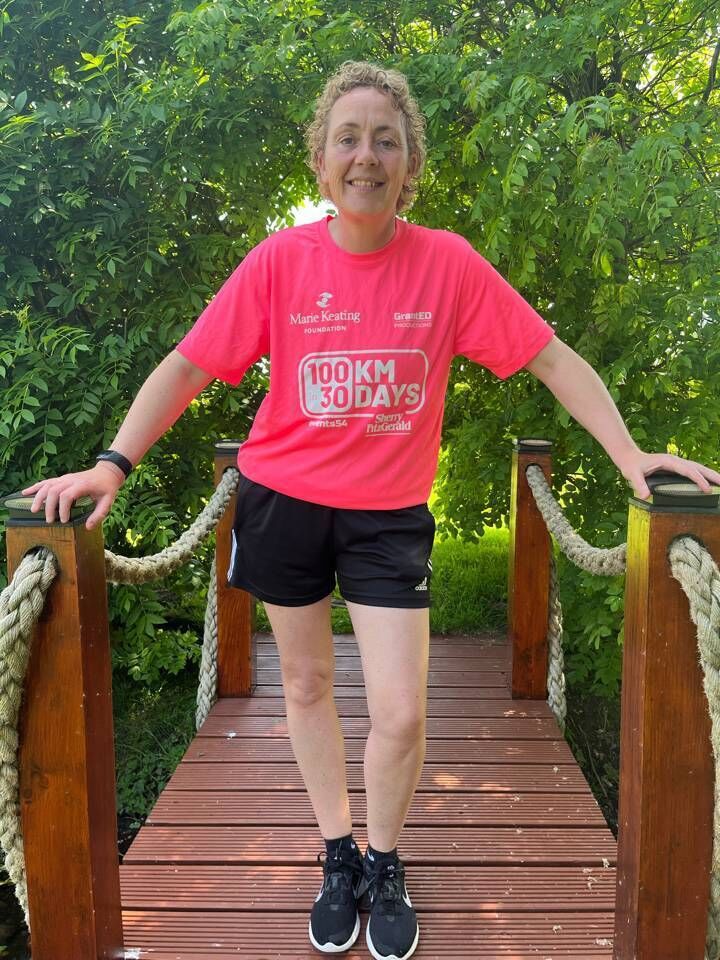 Mary Gardiner, from the Glen is taking park in the 100K in 30 days for the Marie Keating Foundation. Mary Gardiner, from the Glen is taking park in the 100K in 30 days for the Marie Keating Foundation.