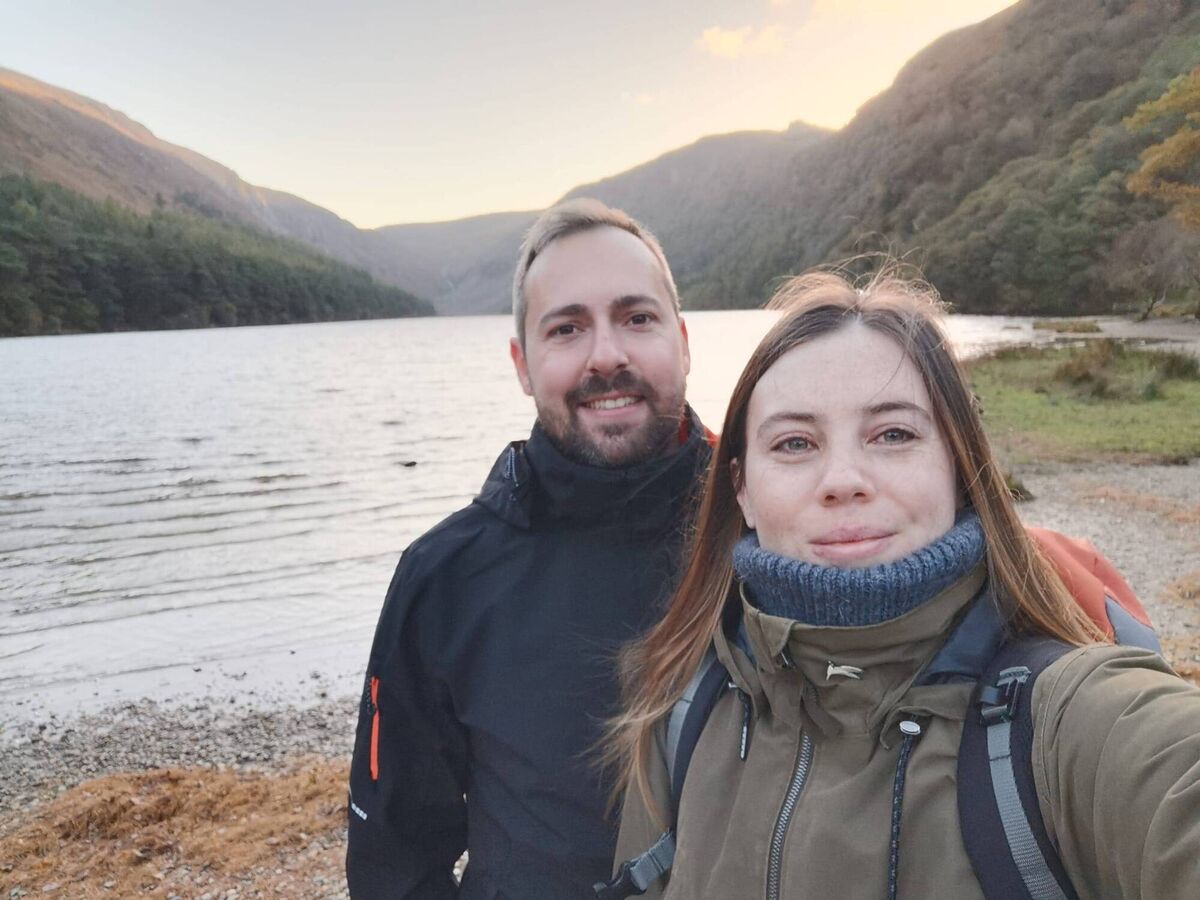 Emma Dennehy enjoying the sights of Wicklow with partner Andrea