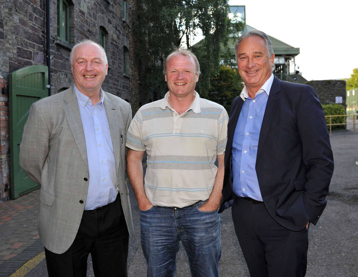 Double-winning captains Larry Tompkins and Tomás Mulcahy with Teddy McCarthy in 2015. Picture: Des Barry Double-winning captains Larry Tompkins and Tomás Mulcahy with Teddy McCarthy in 2015. Picture: Des Barry