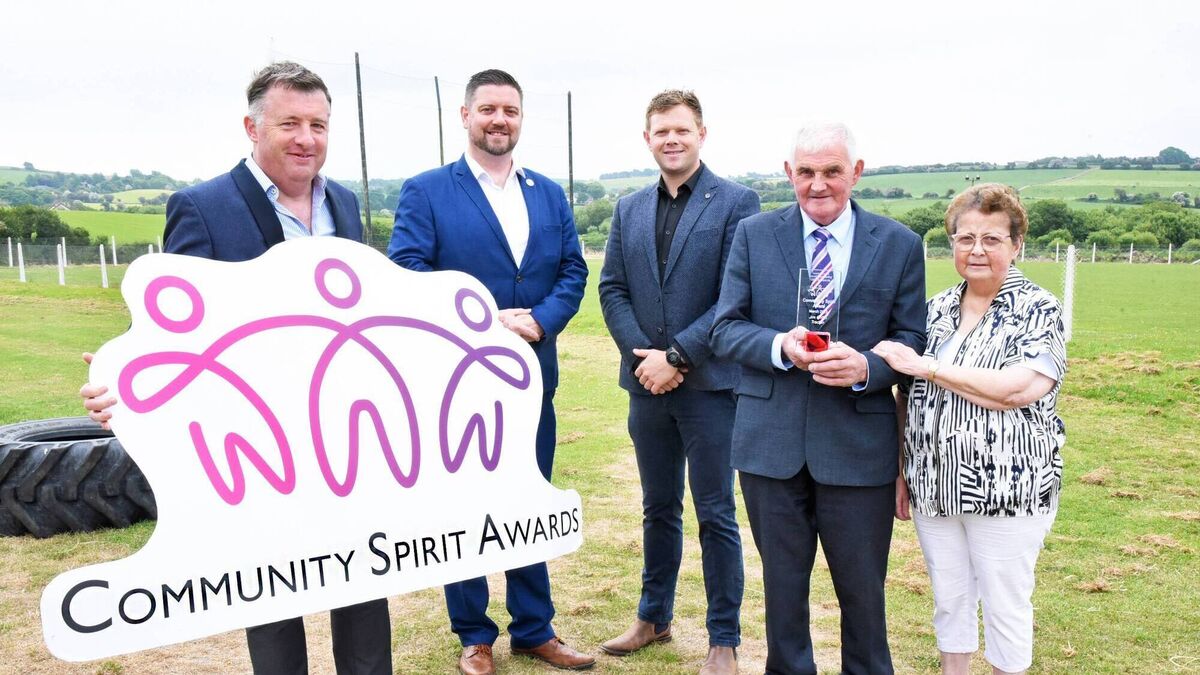 Community Spirit Award for Jim Griffin in honour of volunteering and fundraising efforts  