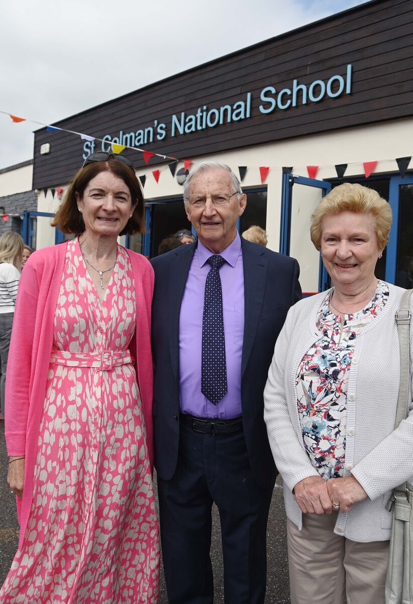 Mary O'Brien, principal (left) with Michael O'Brien and Anne McAuliffe, former principals of the boys and girls schools respectively. Mary O'Brien, principal (left) with Michael O'Brien and Anne McAuliffe, former principals of the boys and girls schools respectively.