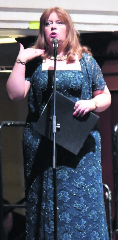 Elmarie Mawe in 2017, when she was MC for the evening at the Lord Mayor’s Gala Christmas concert at the City Hall. Picture: Eddie O’Hare