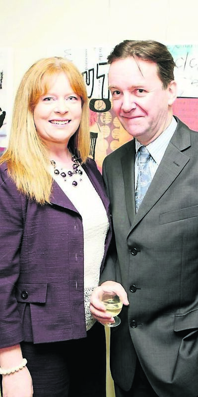 Elmarie Mawe and husband Conor Tallon in 2014 - they jointly won a Cork Person of the Month award.