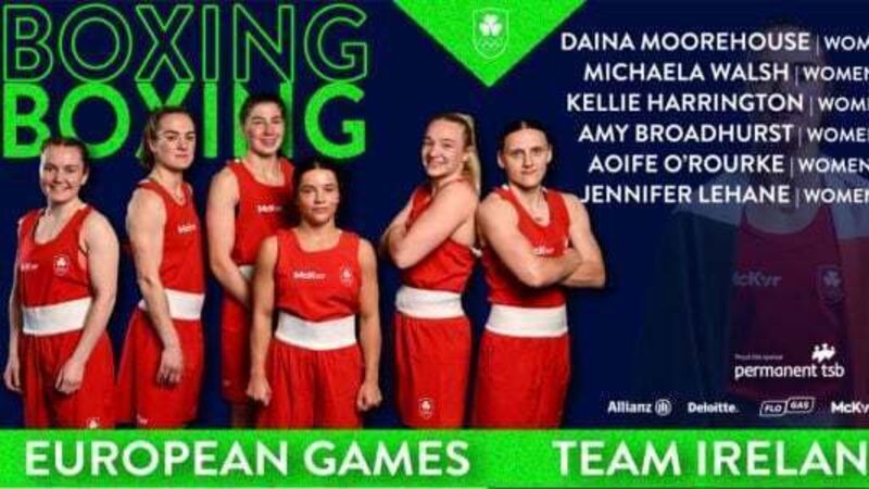 Team Ireland boxers named for European games in Krakow