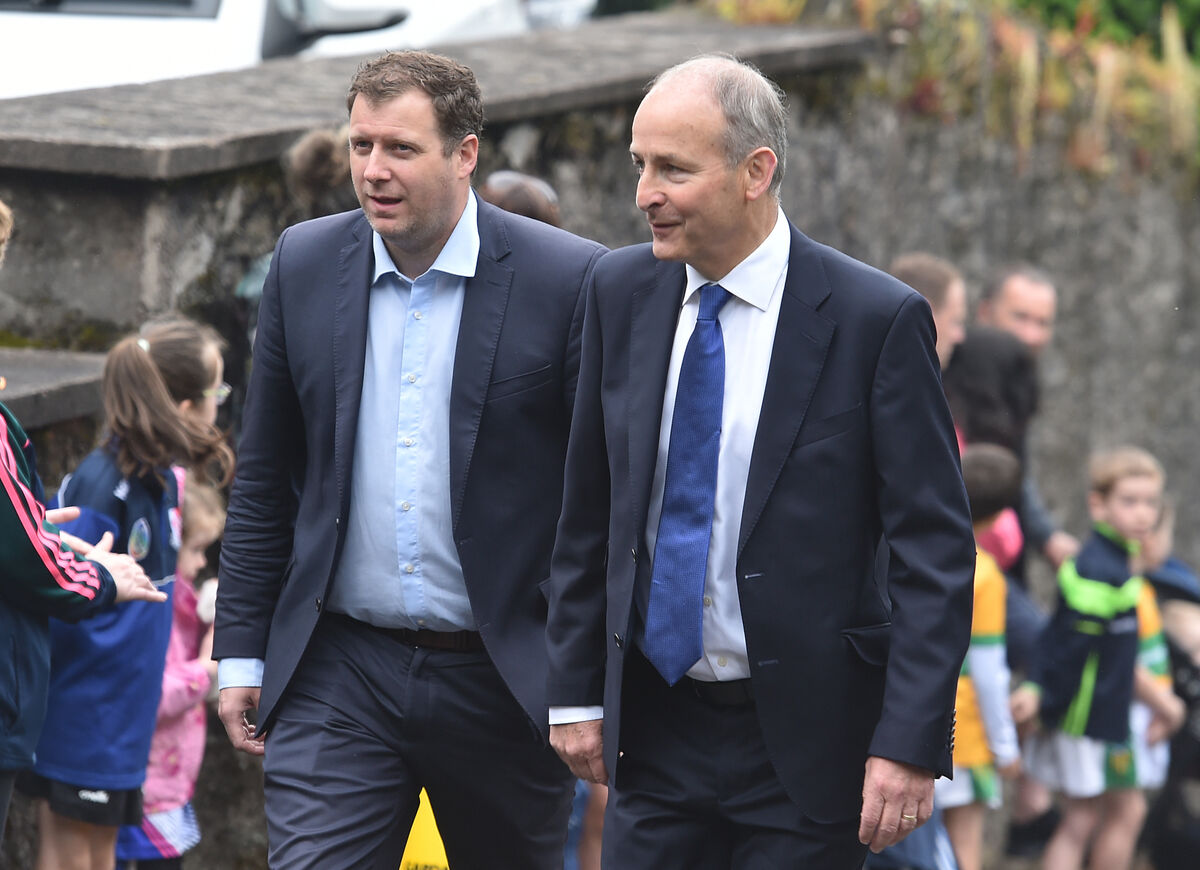 Pádraig O'Sullivan TD with Tánaiste Micheál Martin at the funeral mass for Teddy McCarthy at St. Joseph’s Church, Springhill, Glanmire, Cork. Picture: Dan Linehan Pádraig O'Sullivan TD with Tánaiste Micheál Martin at the funeral mass for Teddy McCarthy at St. Joseph’s Church, Springhill, Glanmire, Cork. Picture: Dan Linehan