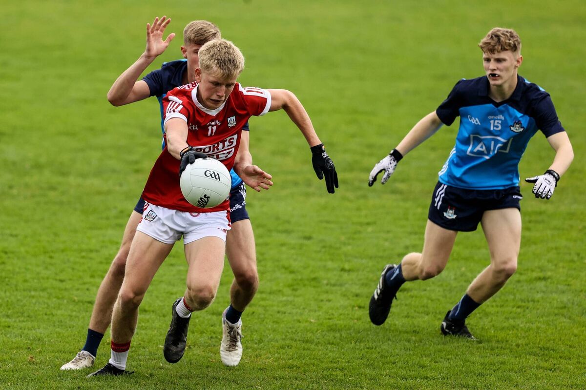 Cork's Dara Sheedy takes on Lenny Cahill of Dublin. Picture: INPHO/Ben Brady Cork's Dara Sheedy takes on Lenny Cahill of Dublin. Picture: INPHO/Ben Brady
