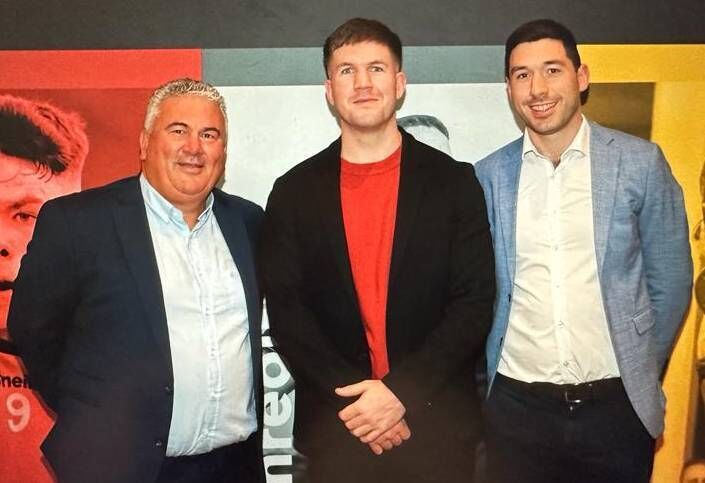 Wiistream chairperson Mike Price, chief executive Patrick Magee and finance director Fionn Herlihy.