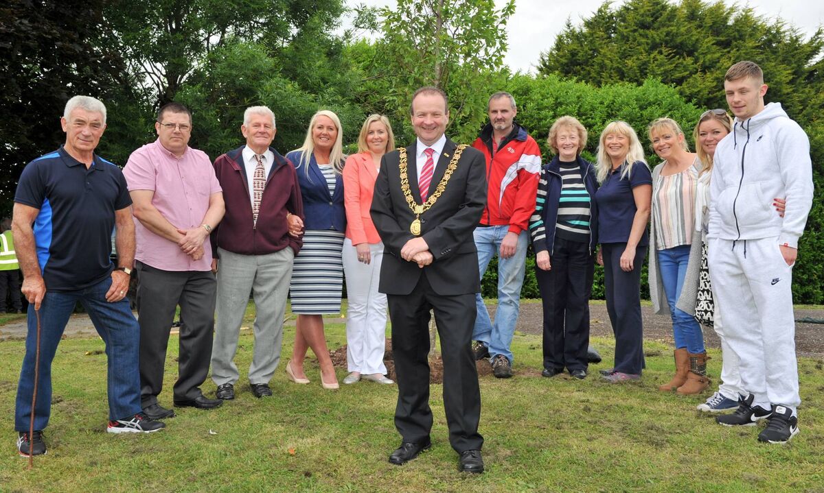 Members of the Glen BC pictured in June with then Lord Mayor Cllr Chris O'Leary at a tree planting ceremony on Spring Lane to mark their Centenary year. Picture: Doug Minihane