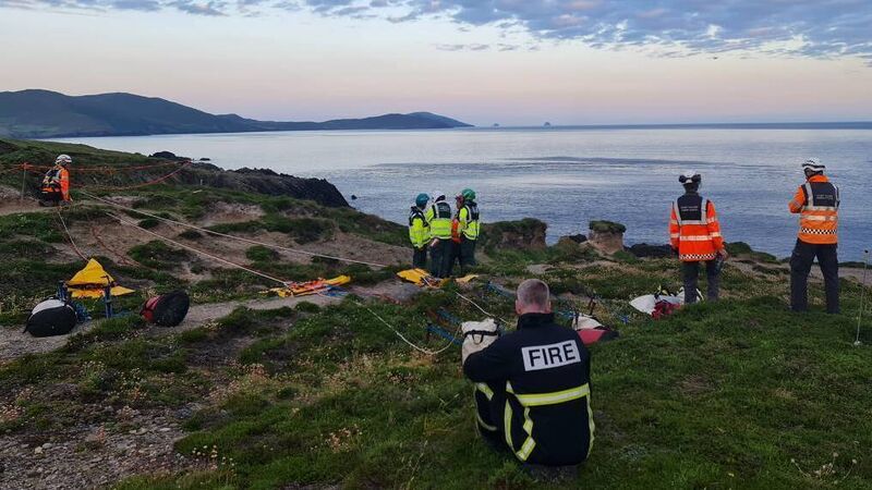 Person rescued in multi-agency operation following fall from cliff in West Cork