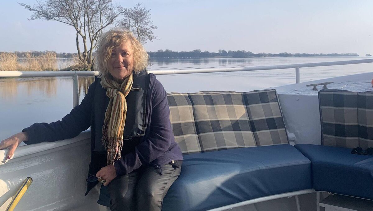 Isabel Conway taking a relaxing and uplifting boat trip on Lough Neagh, Co Antrim. Isabel Conway taking a relaxing and uplifting boat trip on Lough Neagh, Co Antrim.