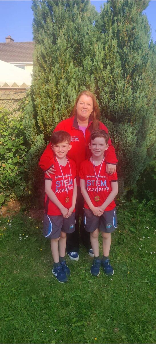  Susan Dunlea with Aedan and Casey