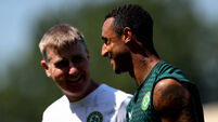 Adam Idah with Stephen Kenny 14/6/2023