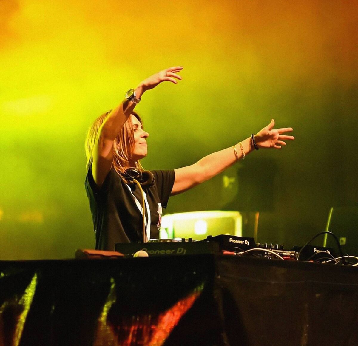 DJ Jenny Greene ready to play Marquee. DJ Jenny Greene ready to play Marquee.