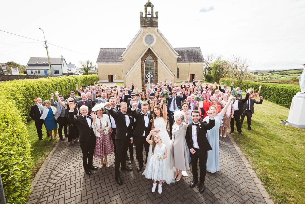 The couple were married at Ardfield Church, followed by reception at Dunmore House Hotel in Clonakilty. Friends and family came from Tipperary, Kilkenny, Laois, and Dublin.