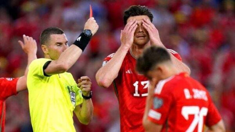 Ten-man Wales’ hopes of Euro 2024 qualification damaged in home loss to Armenia