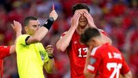 Ten-man Wales’ hopes of Euro 2024 qualification damaged in home loss to Armenia