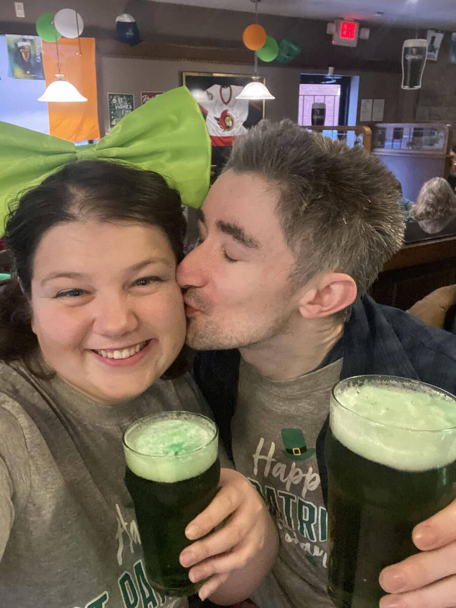 Thomas Quain and Sam Smadella celebrating St Patrick's Day together. The couple feature in this week's How I Met My Partner. Thomas Quain and Sam Smadella celebrating St Patrick's Day together. The couple feature in this week's How I Met My Partner.